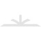 Ekena Millwork Richland Architectural Grade PVC Gable Bracket, 108"W x 31 1/2"H x 2"D x 6"F, 7/12 Pitch GBP108X32X0206RIC00 - alternate 3